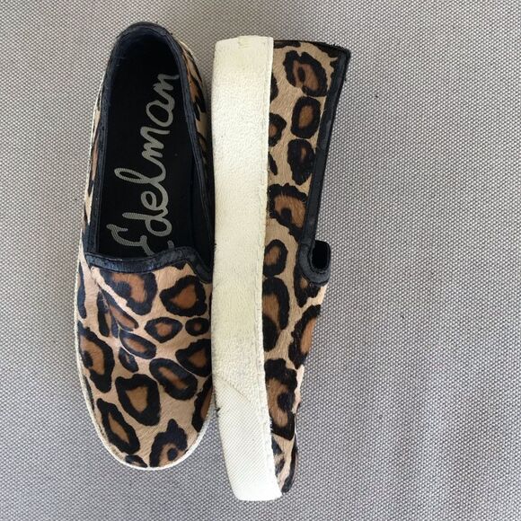Sam Edelman Leopard Print Loafers - Picture 3 of 6